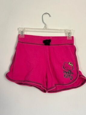 Hello Kitty Bright Pink Girls' Shorts with Bow Detail